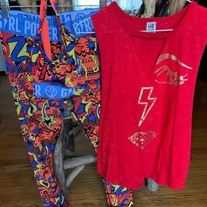 3pcs Zumba outfit